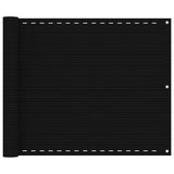 Vidaxl balkonscherm 75x400 cm hdpe zwart