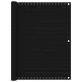 Vidaxl balkonscherm 120x300 cm hdpe zwart