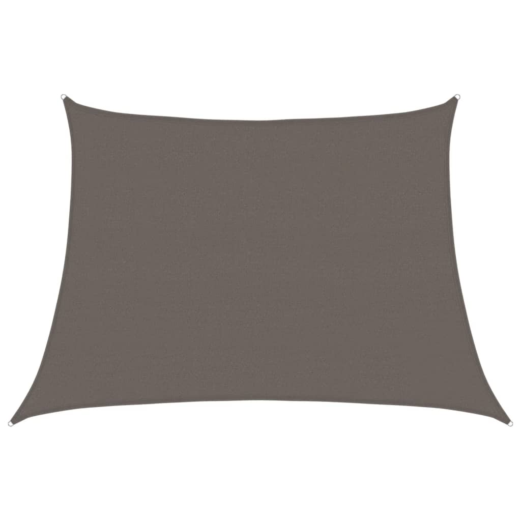 Vidaxl zonnezeil 160 g m² 4 5x3 m hdpe antracietkleurig