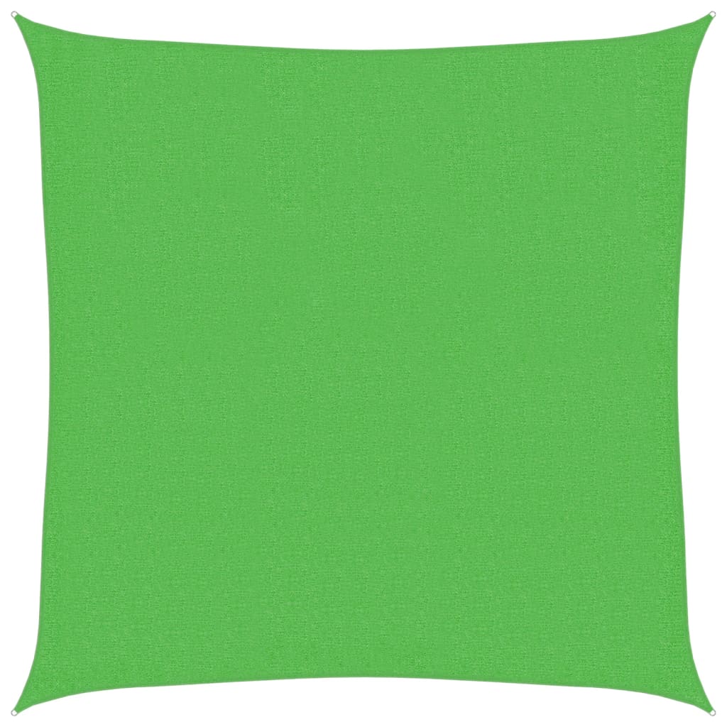Vidaxl zonnezeil 160 g m² 3x3 m hdpe lichtgroen