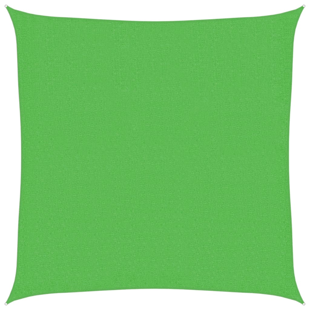 Vidaxl zonnezeil 160 g m² 3,6x3,6 m hdpe lichtgroen