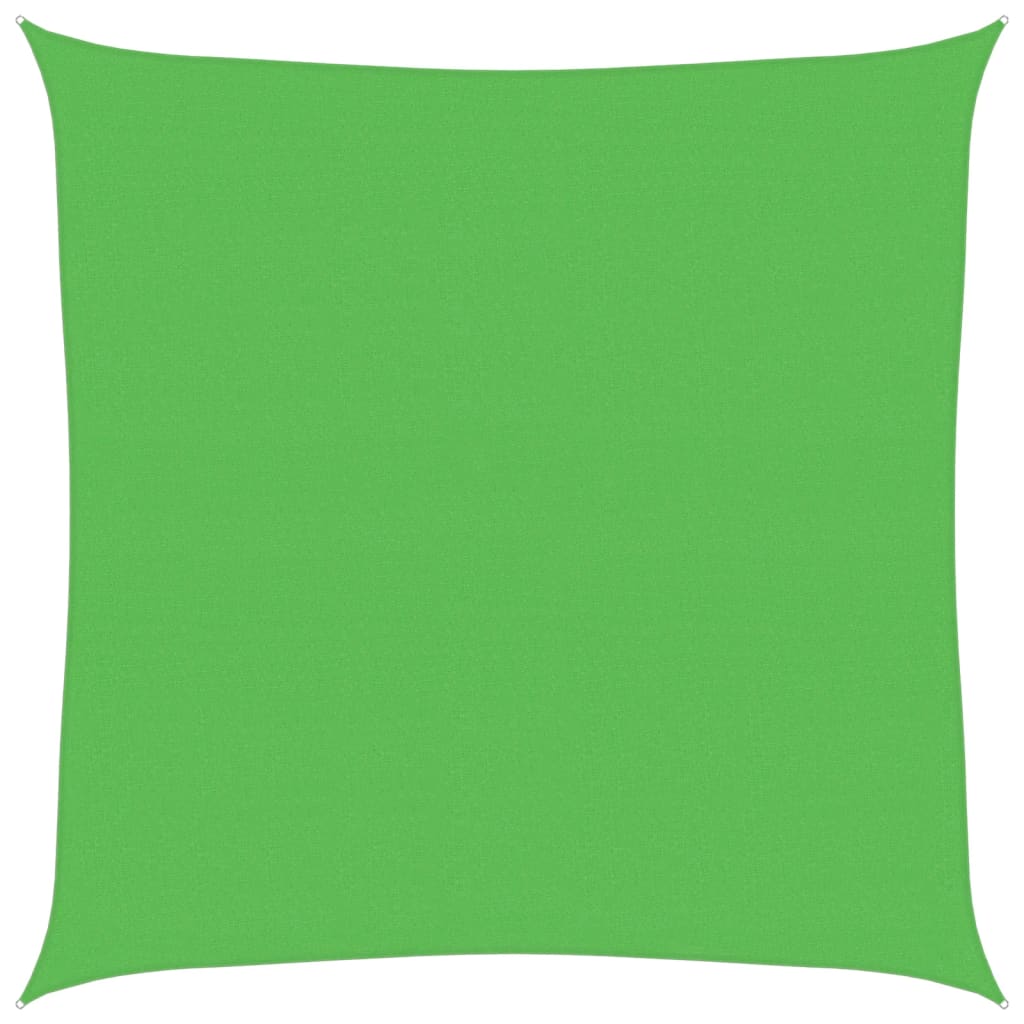 Vidaxl zonnezeil 160 g m² 4,5x4,5 m hdpe lichtgroen