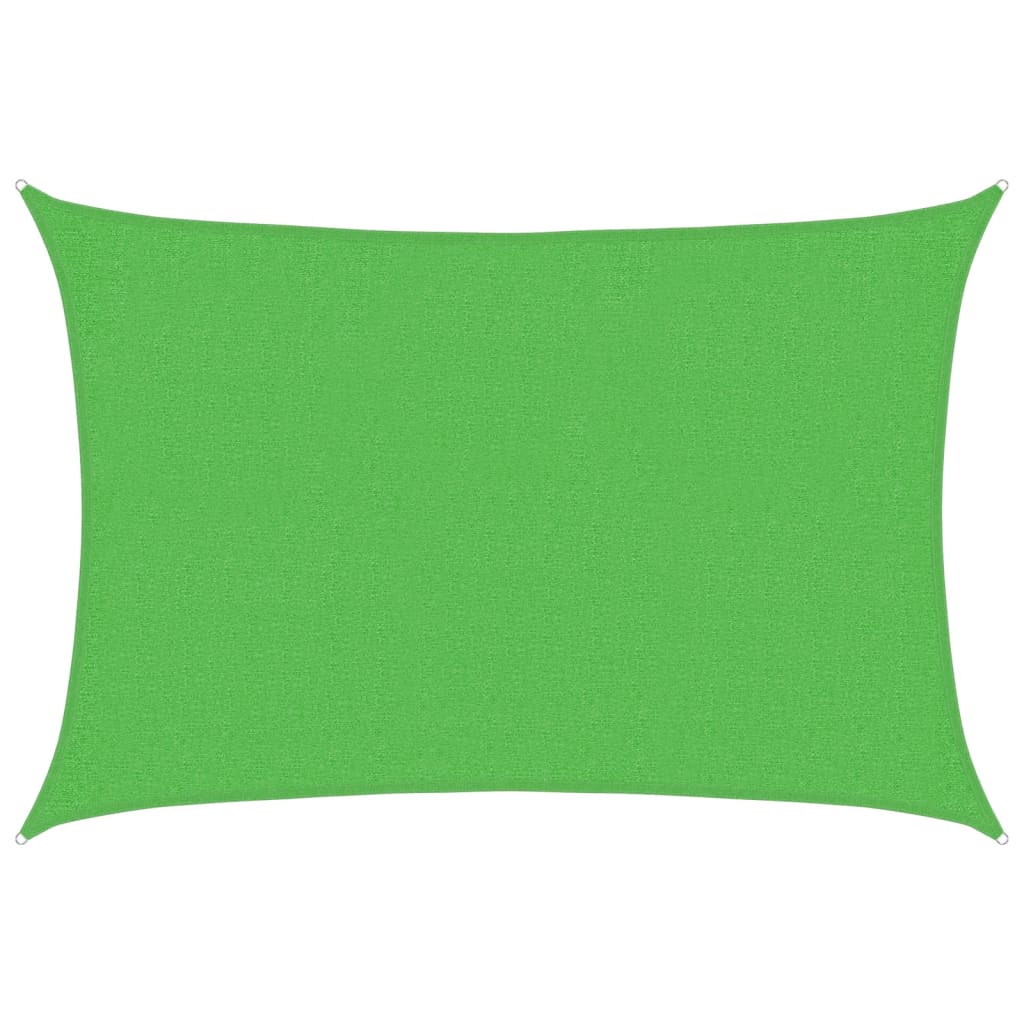 Vidaxl zonnezeil 160 g m² 2x3 m hdpe lichtgroen
