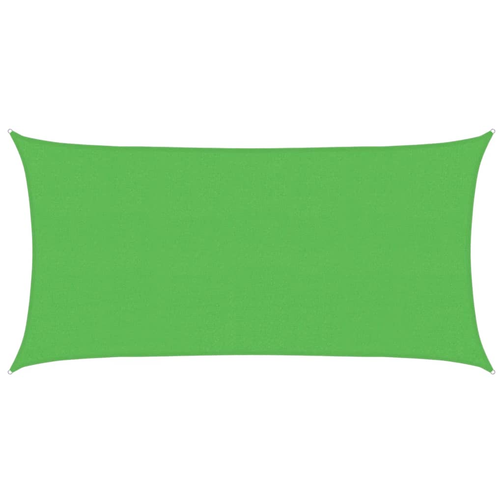 Vidaxl zonnezeil 160 g m² 2,5x4,5 m hdpe lichtgroen