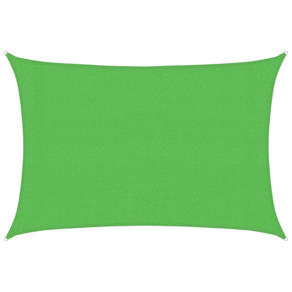 Vidaxl zonnezeil 160 g m² 3x5 m hdpe lichtgroen