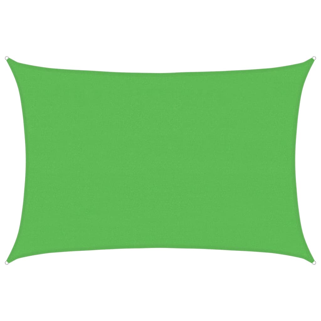 Vidaxl zonnezeil 160 g m² 4x6 m hdpe lichtgroen
