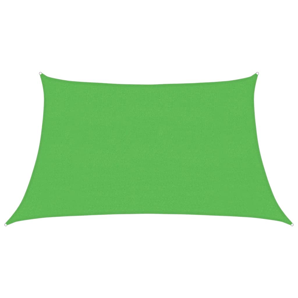 Vidaxl zonnezeil 160 g m² 3 4x2 m hdpe lichtgroen