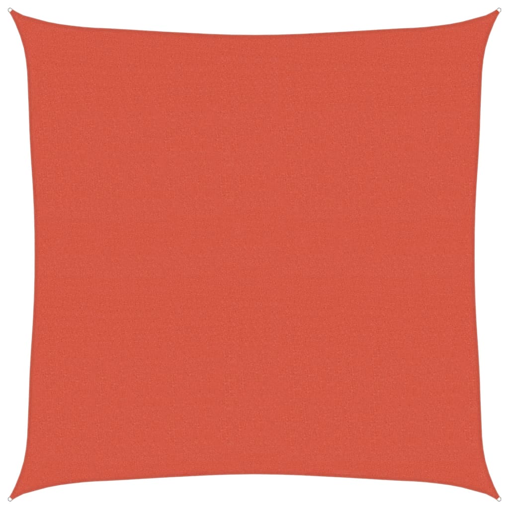 Vidaxl zonnezeil 160 g m² vierkant 4,5x4,5 m hdpe terracottakleurig