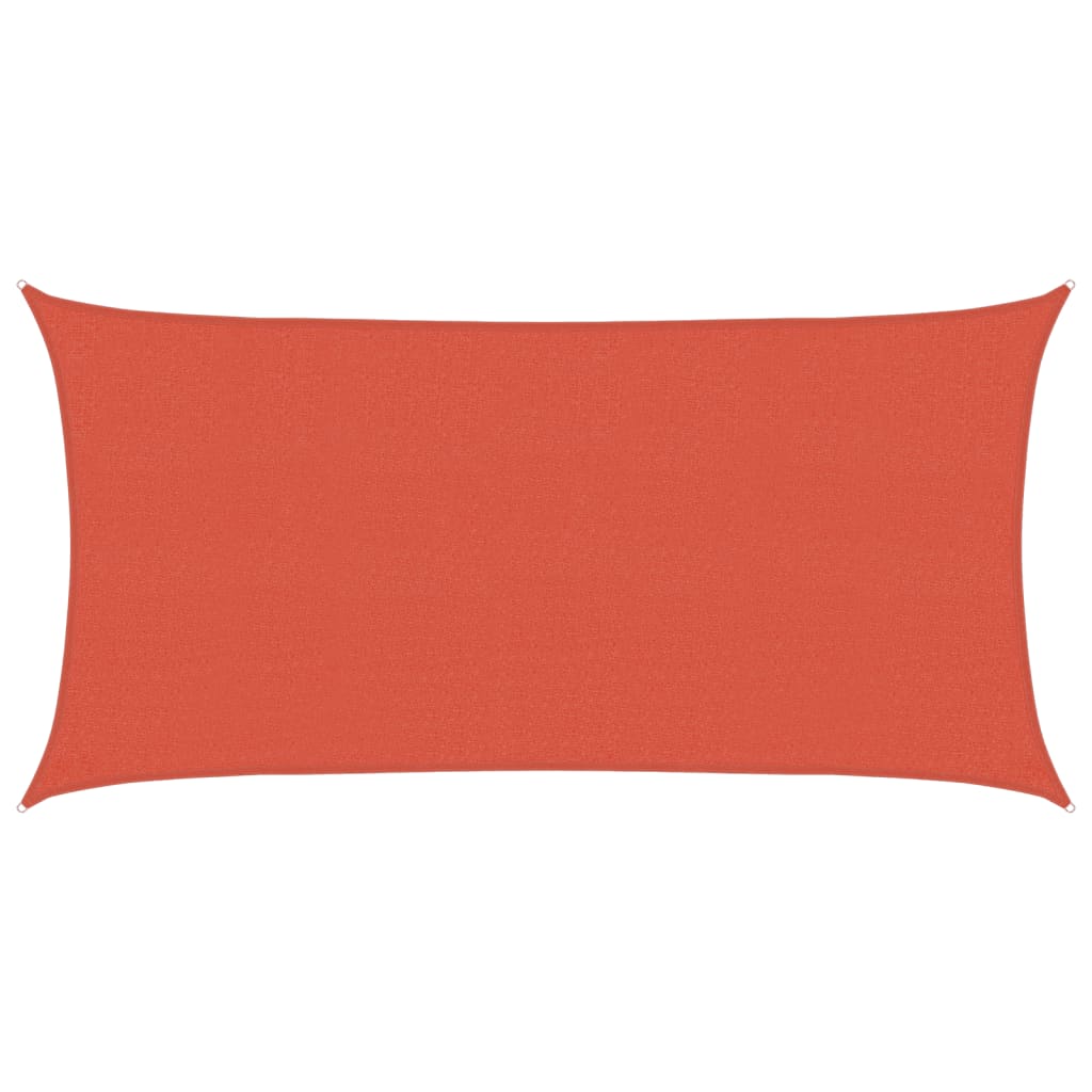 Vidaxl zonnezeil 160 g m² 2,5x5 m hdpe terracottakleurig