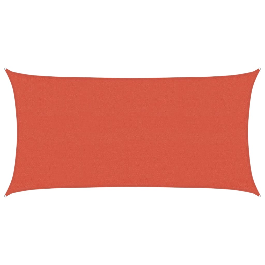 Vidaxl zonnezeil 160 g m² 3x6 m hdpe terracottakleurig