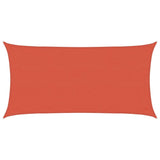 Vidaxl zonnezeil 160 g m² 3x6 m hdpe terracottakleurig
