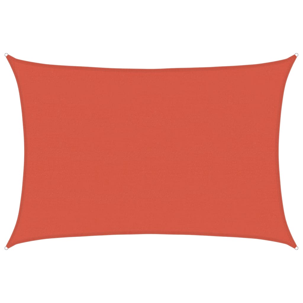 Vidaxl zonnezeil 160 g m² 5x6 m hdpe terracottakleurig