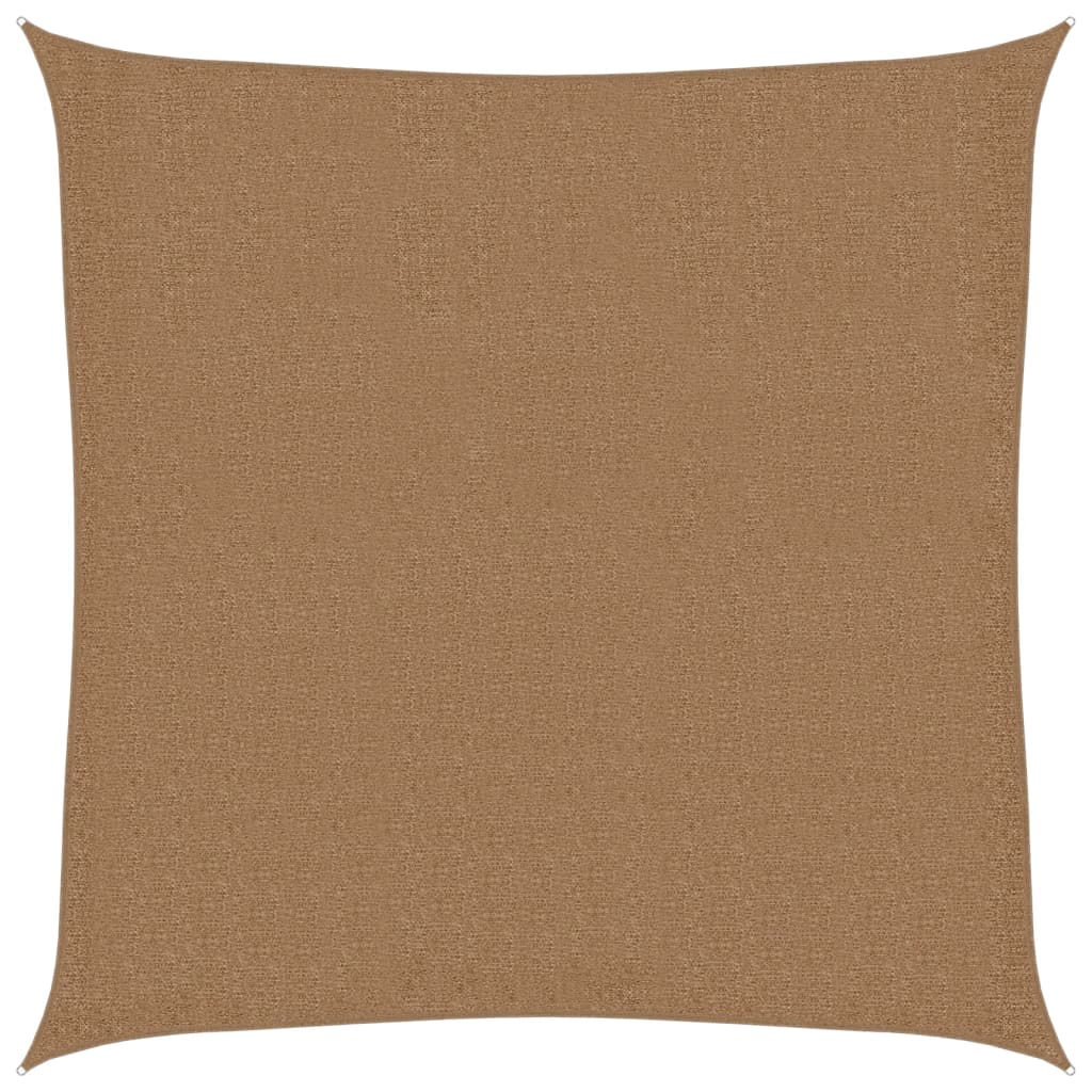 Vidaxl zonnezeil 160 g m² 3x3 m hdpe taupe