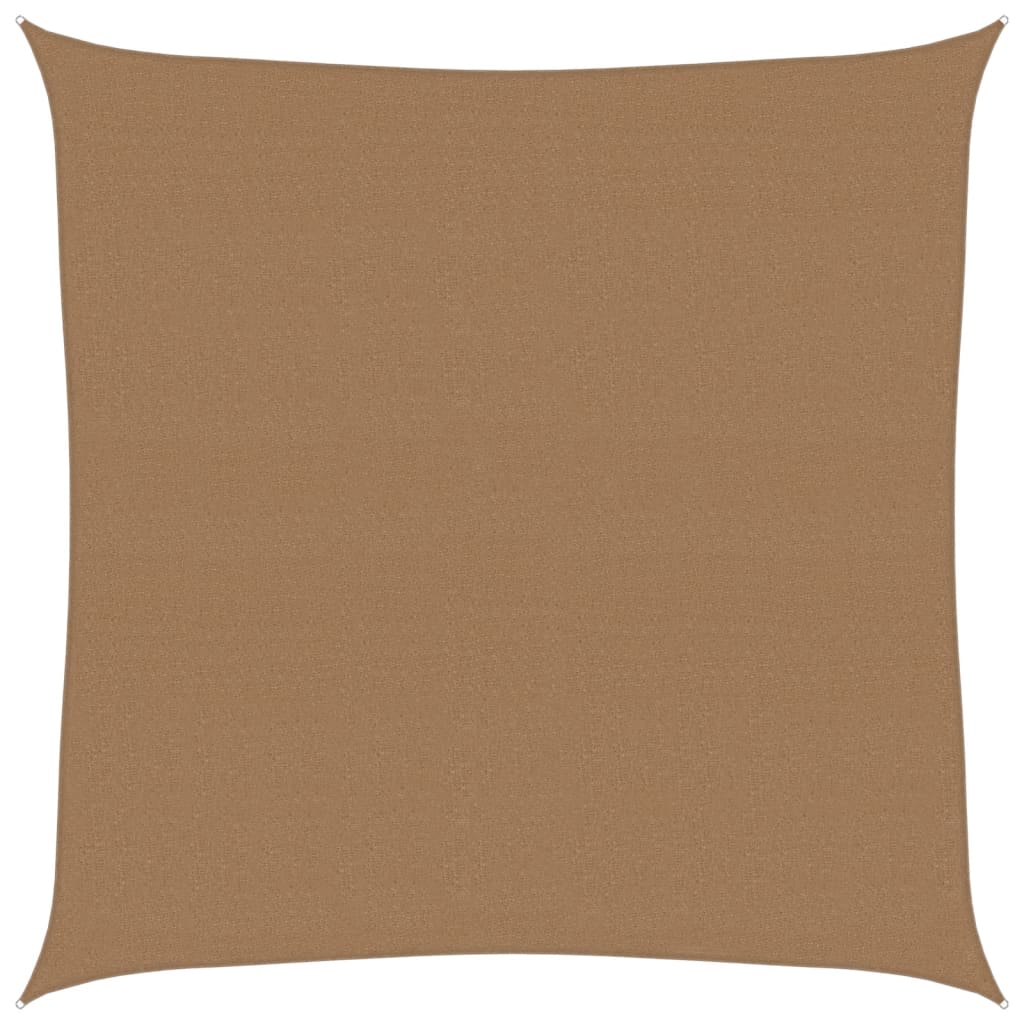 Vidaxl zonnezeil 160 g m² 5x5 m hdpe taupe