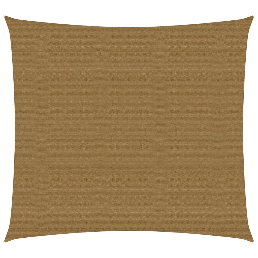 VidaXL Zonnezeil 160 g m² 7x7 m HDPE taupe