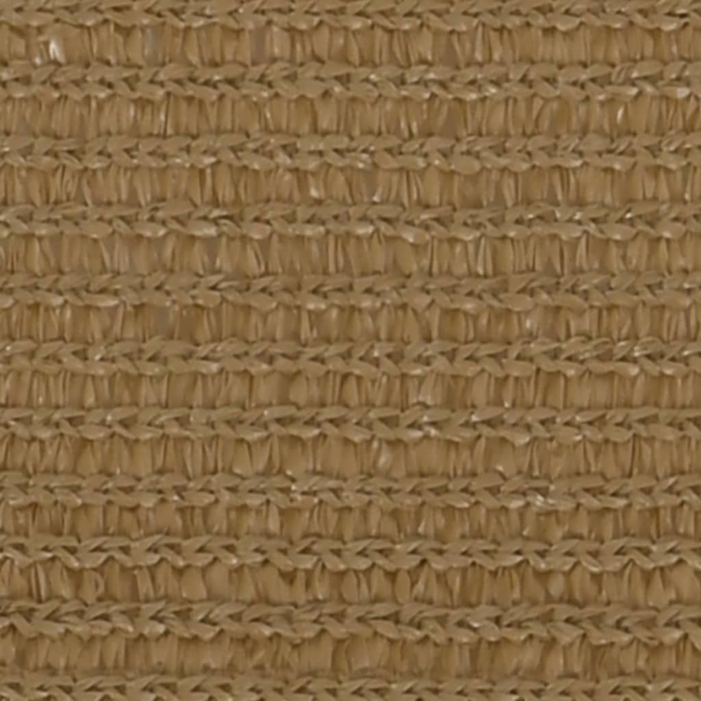 VidaXL Zonnezeil 160 g m² 7x7 m HDPE taupe