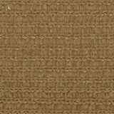 VidaXL Zonnezeil 160 g m² 7x7 m HDPE taupe