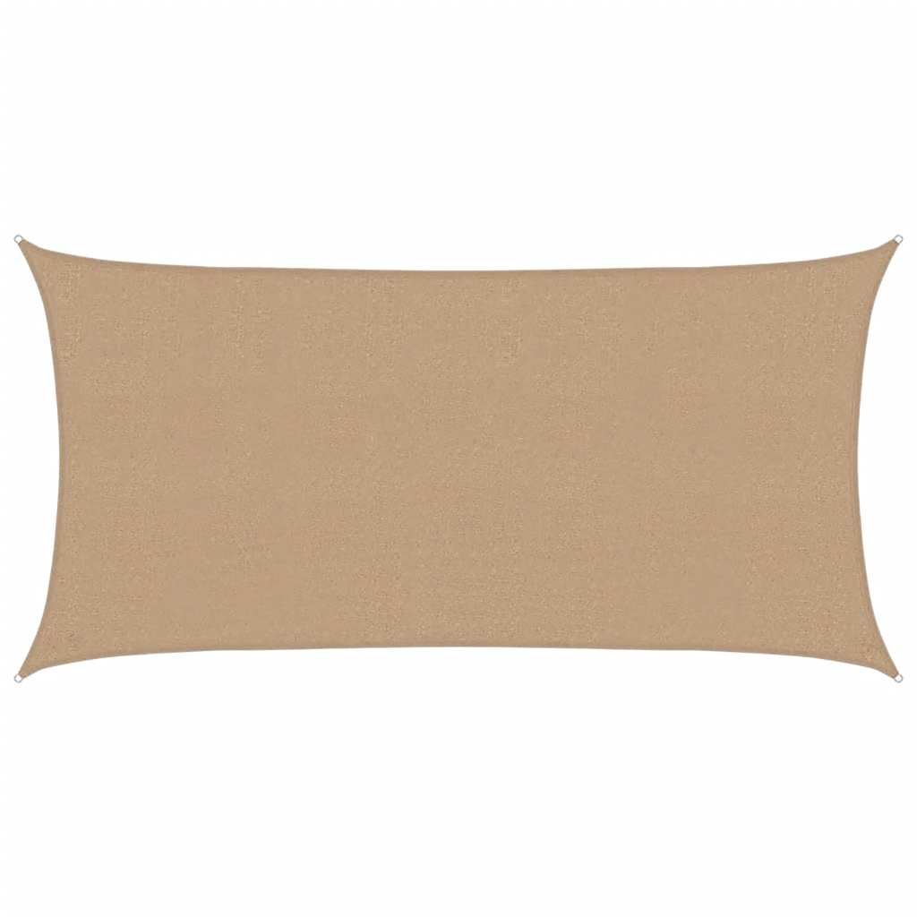 Vidaxl zonnezeil 160 g m² 2x3,5 m hdpe taupe
