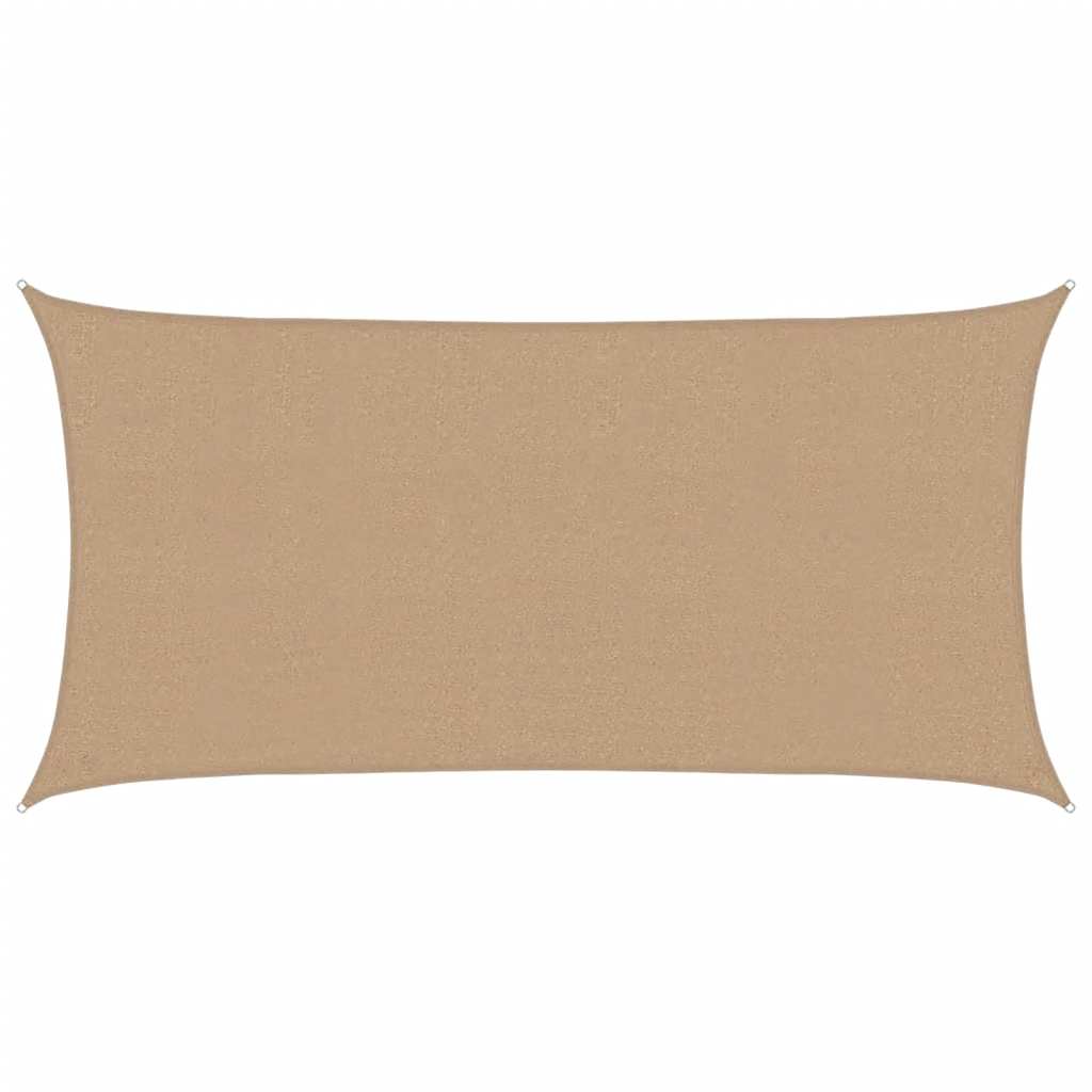 Vidaxl zonnezeil 160 g m² 2,5x4,5 m hdpe taupe
