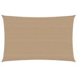 Vidaxl zonnezeil 160 g m² 3x5 m hdpe taupe