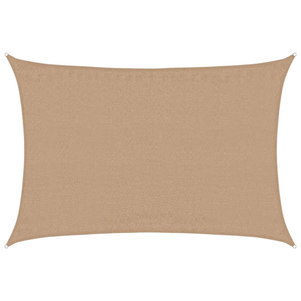 Vidaxl zonnezeil 160 g m² 3,5x5 m hdpe taupe