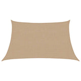 Vidaxl zonnezeil 160 g m² 3 4x2 m hdpe taupe