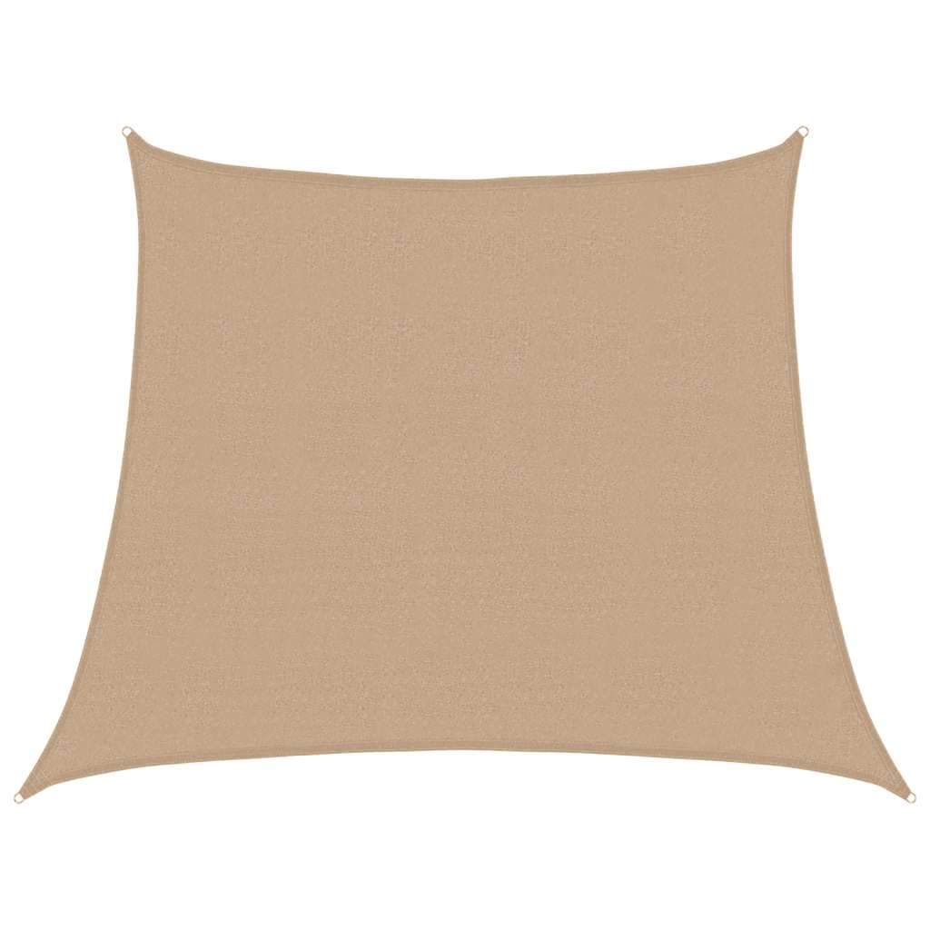 Vidaxl zonnezeil 160 g m² 3 4x3 m hdpe taupe