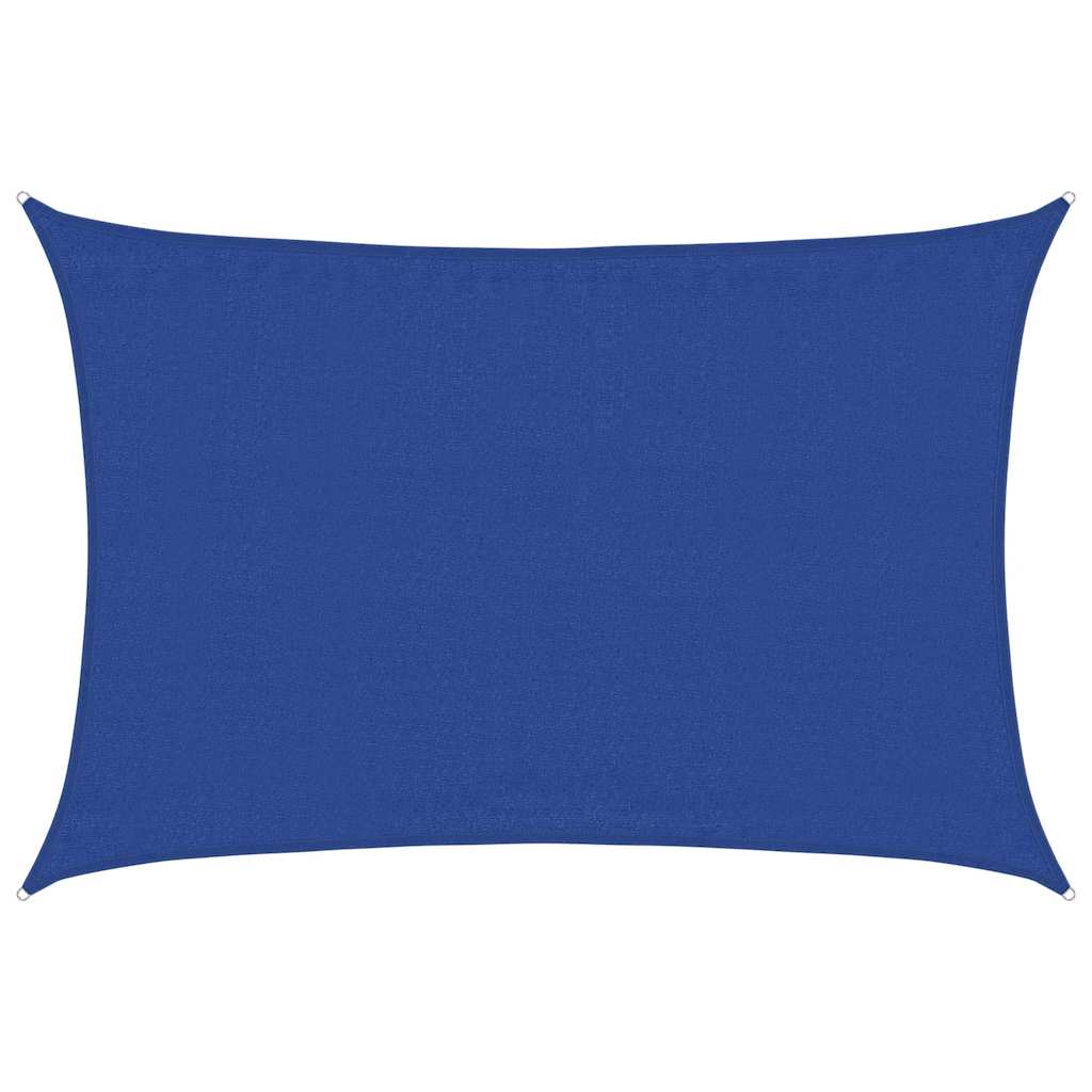 Vidaxl zonnezeil 160 g m² rechthoekig 3,5x4,5 m hdpe blauw