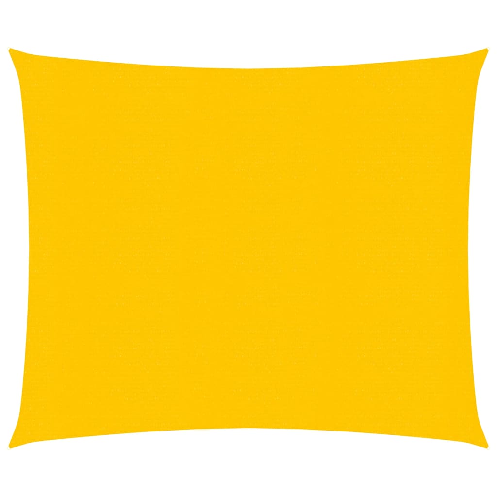 Vidaxl zonnezeil 160 g m² vierkant 4x4 m hdpe geel
