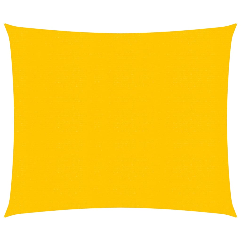 Vidaxl zonnezeil 160 g m² vierkant 5x5 m hdpe geel