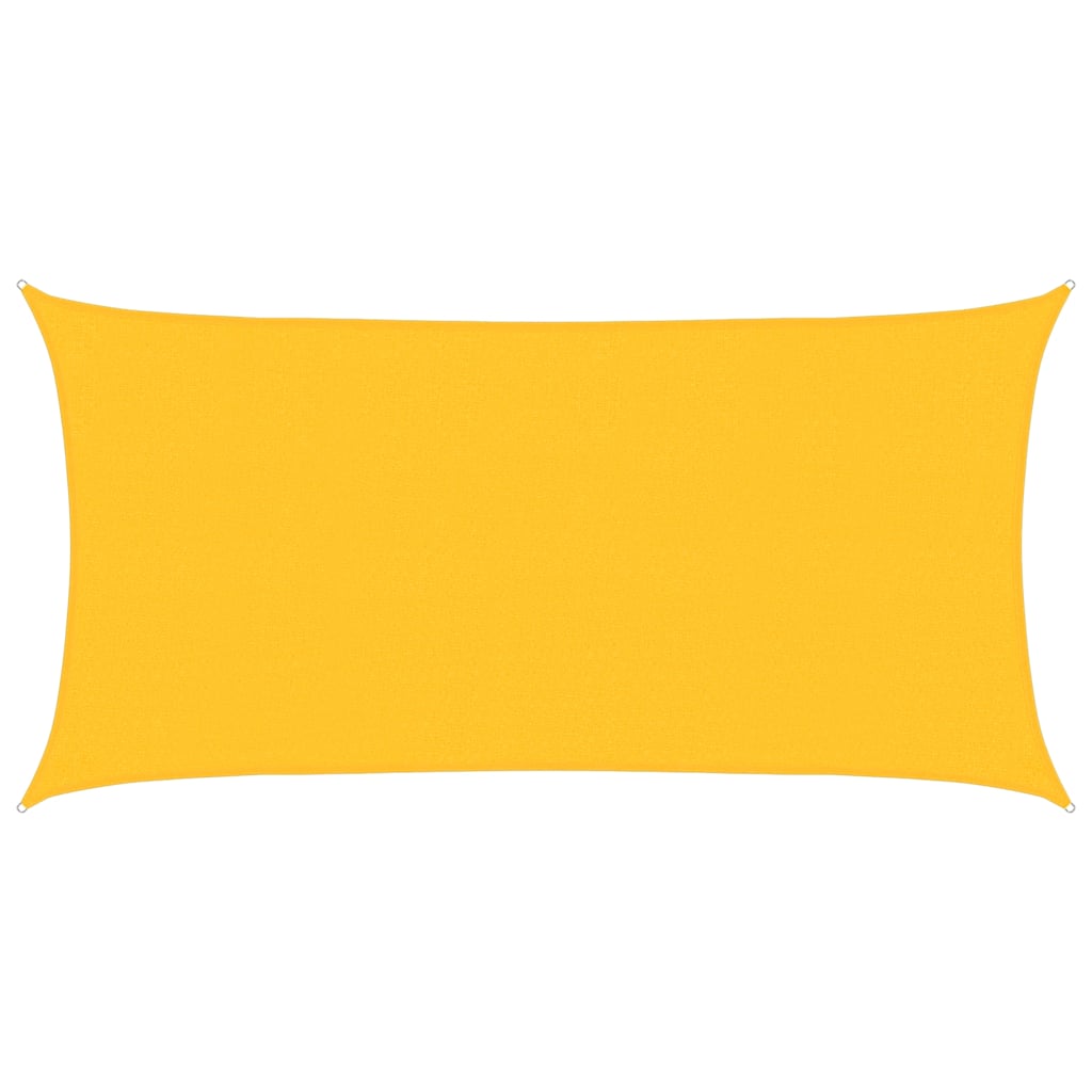 Vidaxl zonnezeil 160 g m² rechthoekig 2x3,5 m hdpe geel