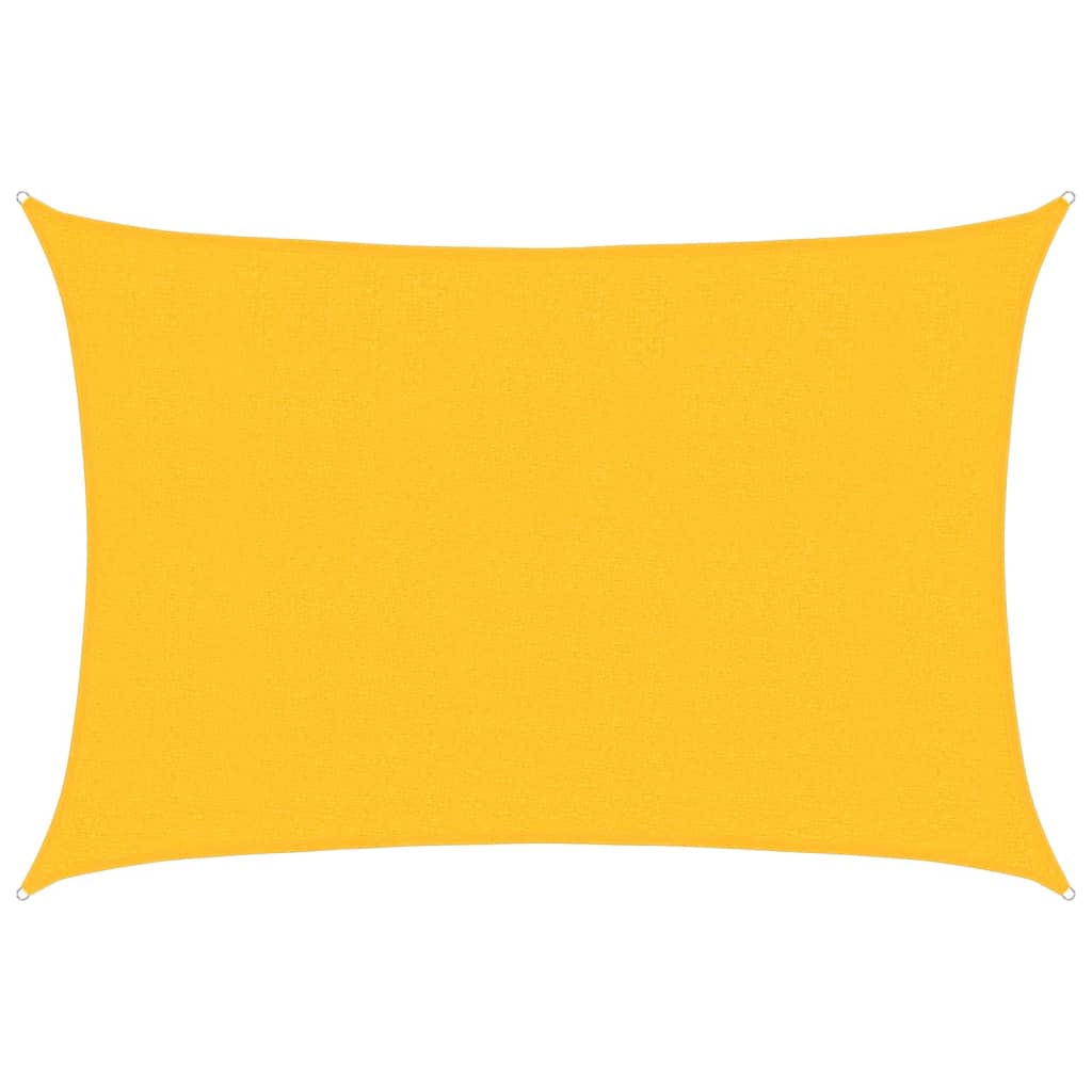 Vidaxl zonnezeil 160 g m² 2,5x3,5 m hdpe geel