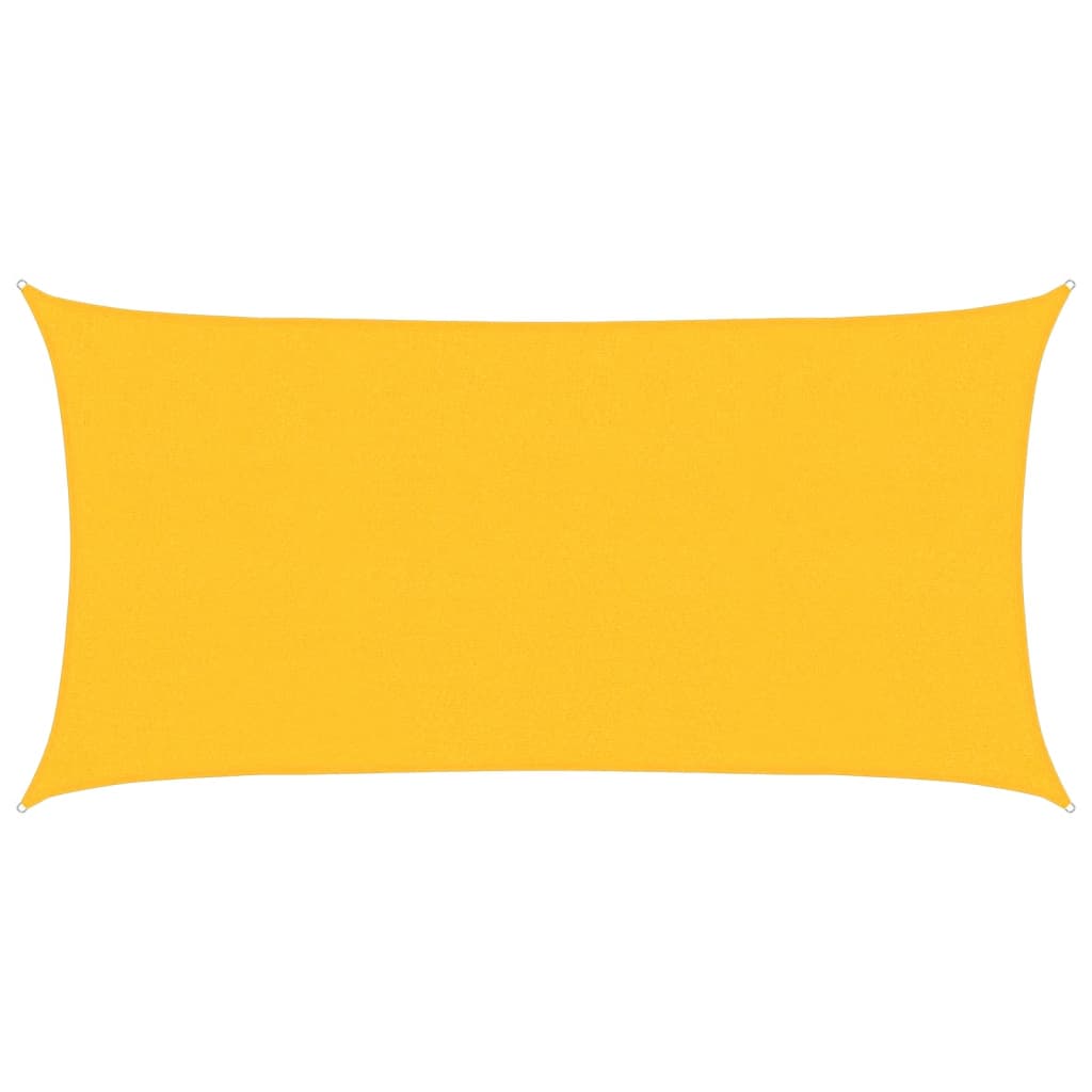 Vidaxl zonnezeil 160 g m² 2,5x4,5 m hdpe geel