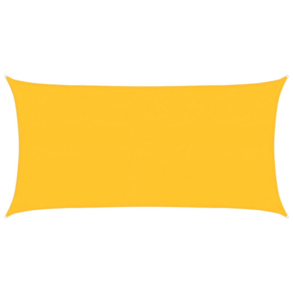 Vidaxl zonnezeil 160 g m² 2,5x5 m hdpe geel