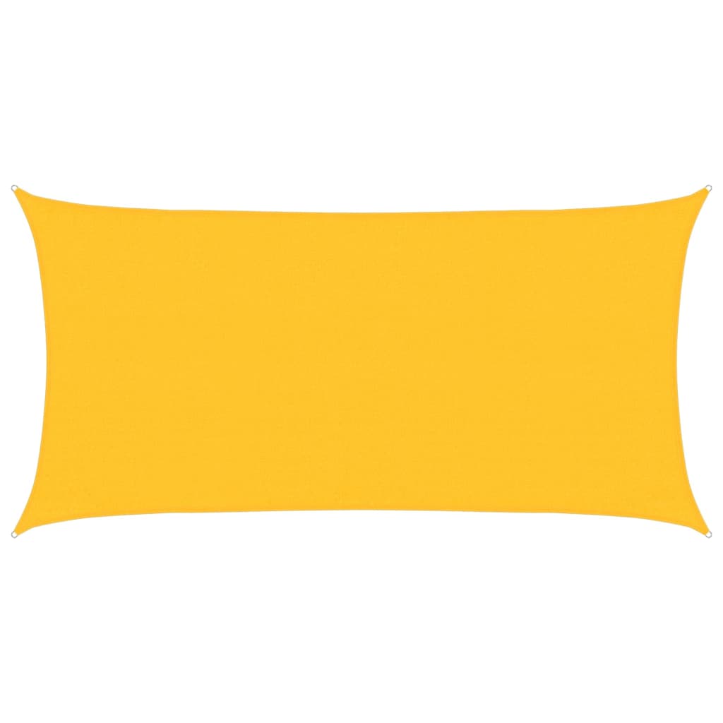 Vidaxl zonnezeil 160 g m² 3x6 m hdpe geel