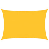 Vidaxl zonnezeil 160 g m² rechthoekig 3,5x4,5 m hdpe geel