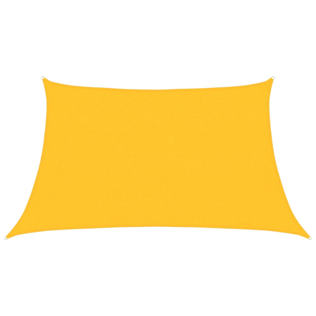 Vidaxl zonnezeil 160 g m² 3 4x2 m hdpe geel
