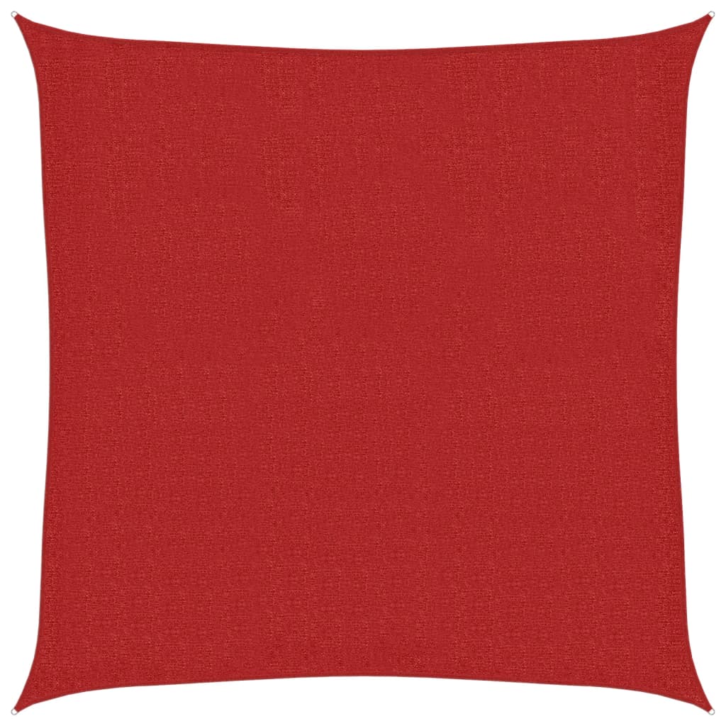 Vidaxl zonnezeil 160 g m² 2x2 m hdpe rood