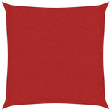 Vidaxl zonnezeil 160 g m² 2x2 m hdpe rood