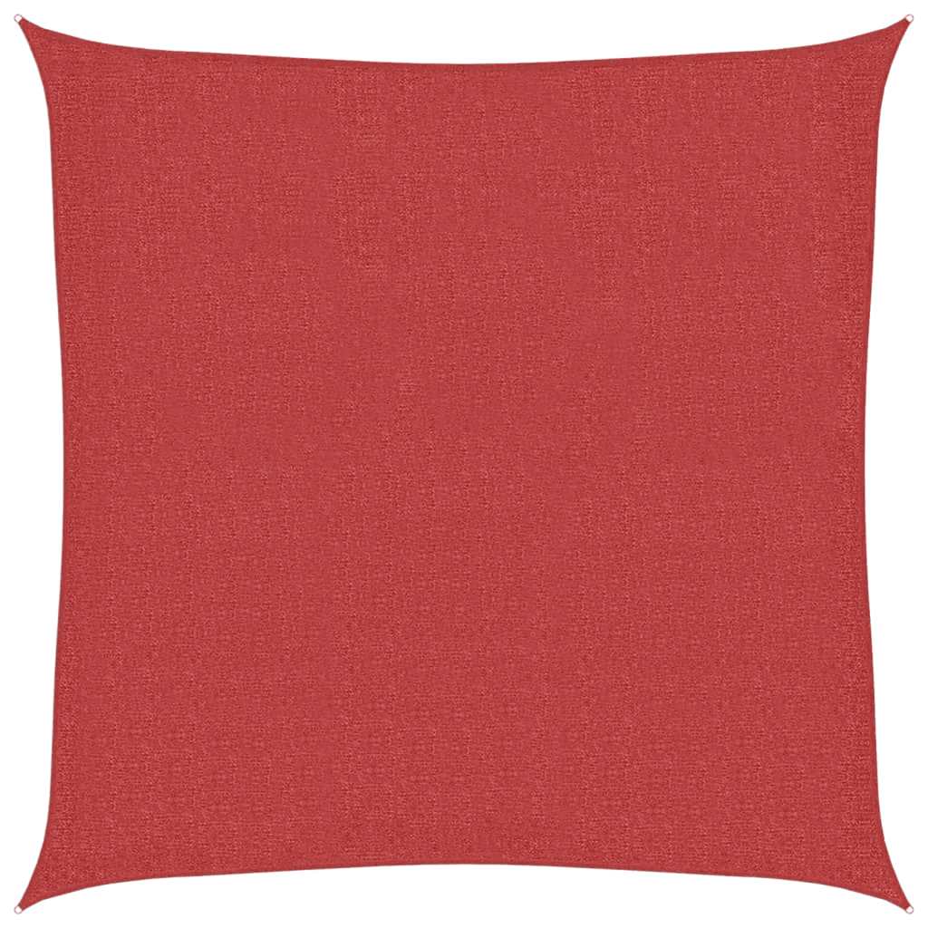 Vidaxl zonnezeil 160 g m² 3x3 m hdpe rood