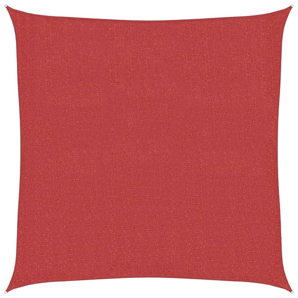 Vidaxl zonnezeil 160 g m² 3,6x3,6 m hdpe rood