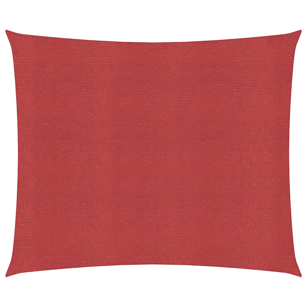 Vidaxl zonnezeil 160 g m² 4,5x4,5 m hdpe rood