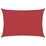 Vidaxl zonnezeil 160 g m² 2x2,5 m hdpe rood