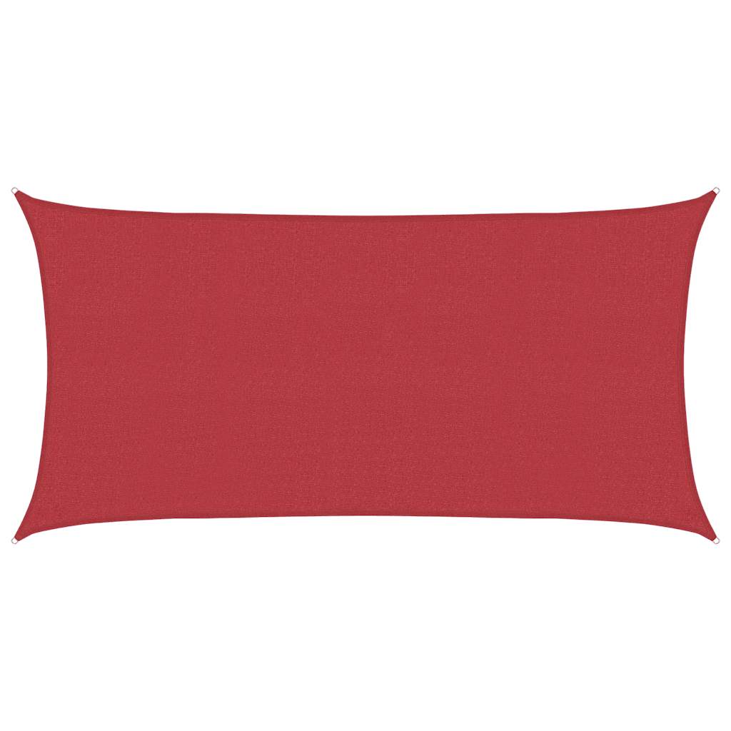 Vidaxl zonnezeil 160 g m² 2x3,5 m hdpe rood