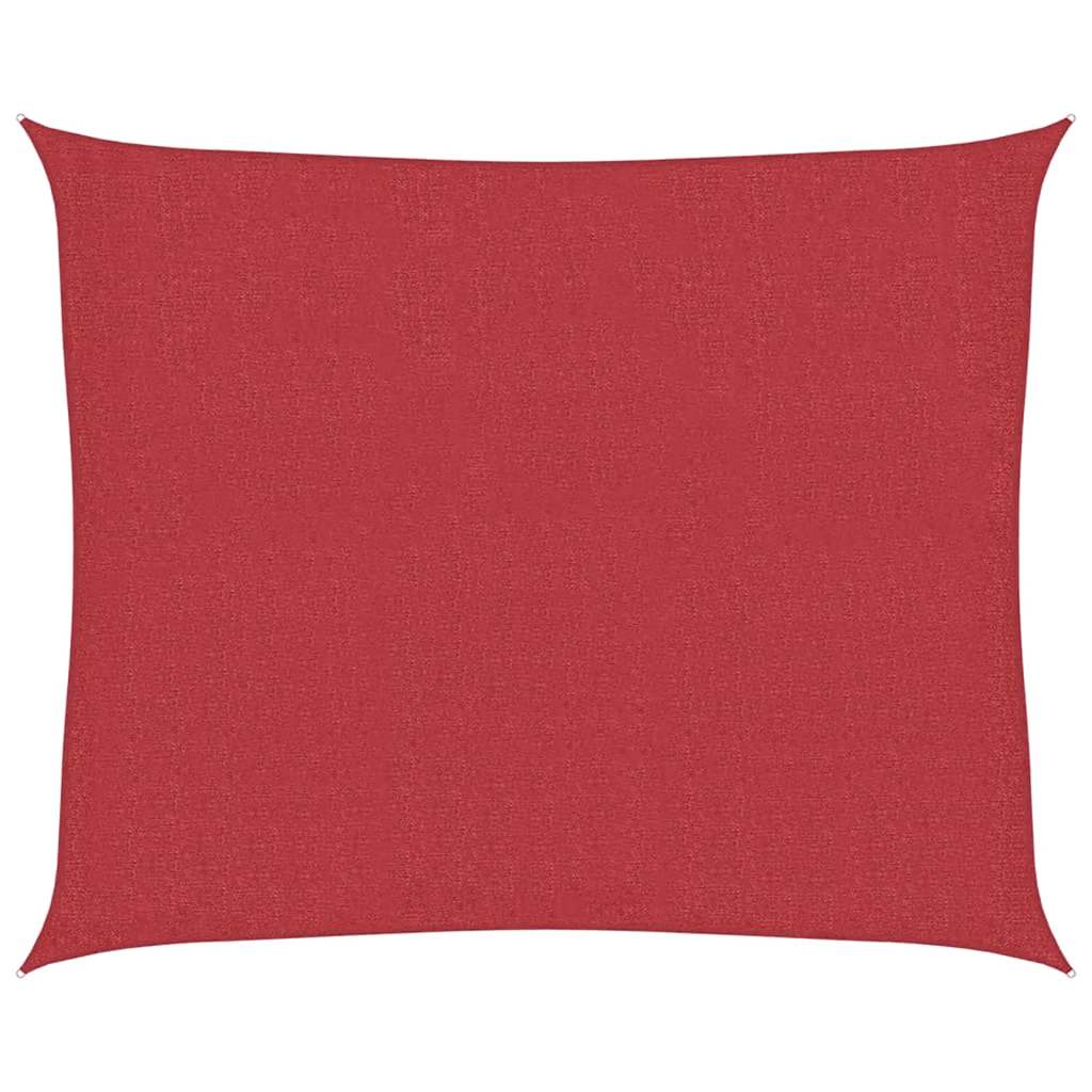 Vidaxl zonnezeil 160 g m² 2,5x3 m hdpe rood