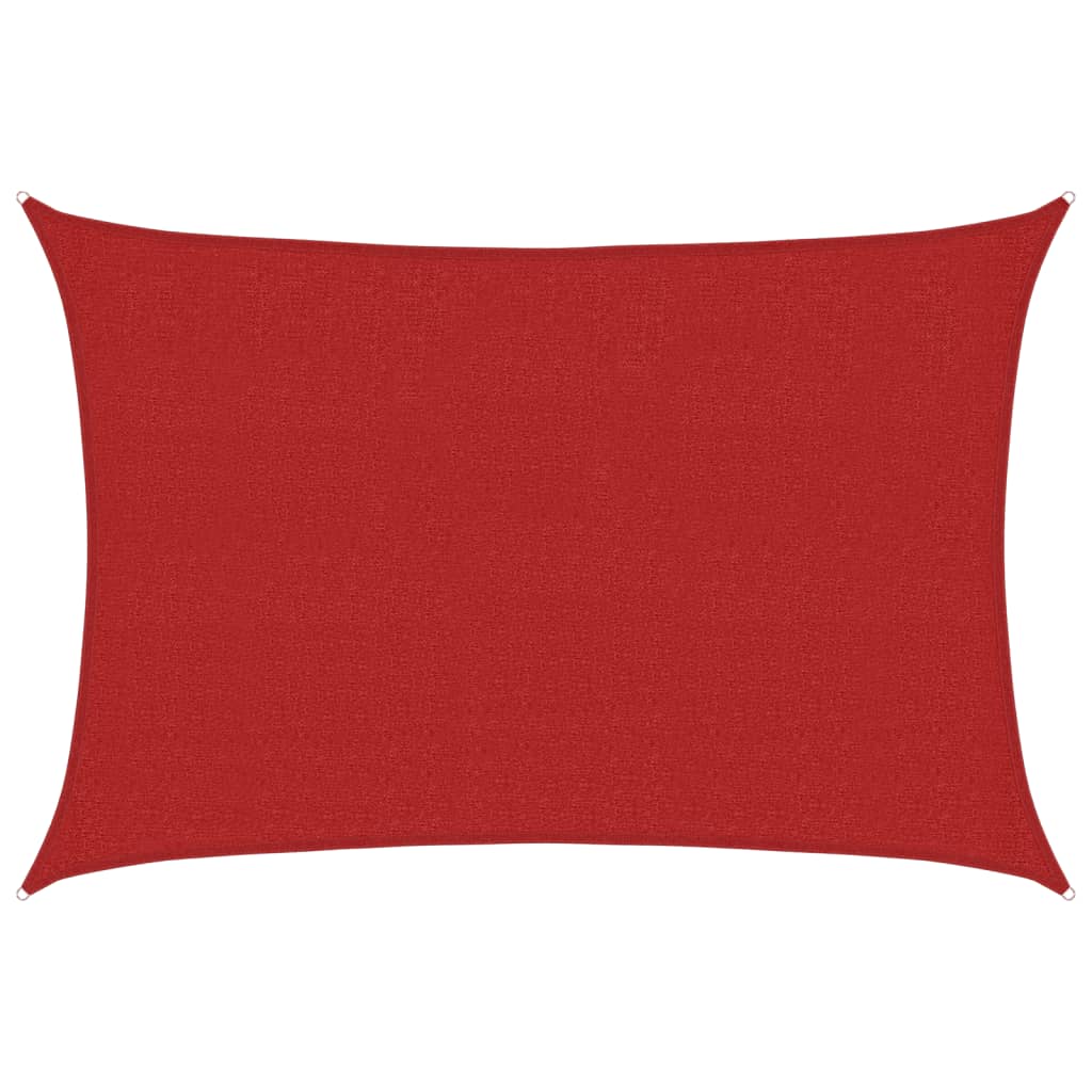 Vidaxl zonnezeil 160 g m² 2,5x3,5 m hdpe rood