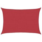 Vidaxl zonnezeil 160 g m² 2,5x4 m hdpe rood
