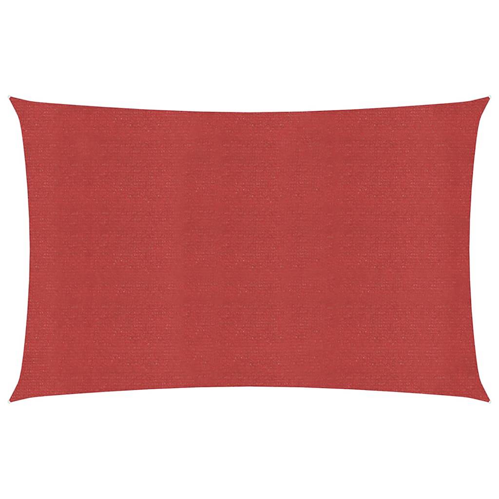 Vidaxl zonnezeil 160 g m² 2,5x4,5 m hdpe rood