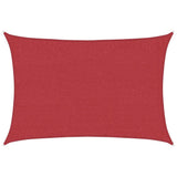 Vidaxl zonnezeil 160 g m² 3x4,5 m hdpe rood