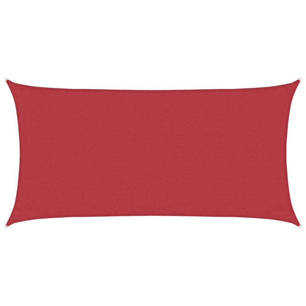 Vidaxl zonnezeil 160 g m² 3x6 m hdpe rood